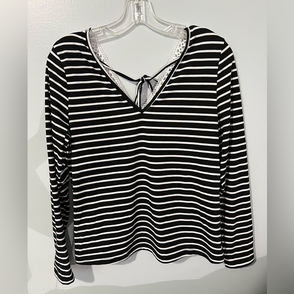 Shein Striped/Lace Top